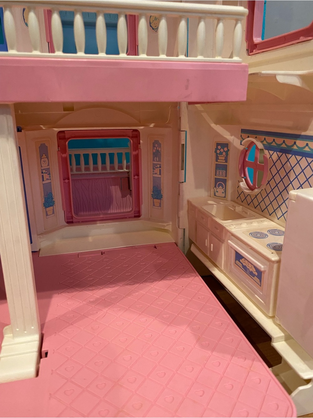 Fisher Price Loving Family Dream Doll Folding House #6364 Vintage 1993 90s - Picture 7 of 13